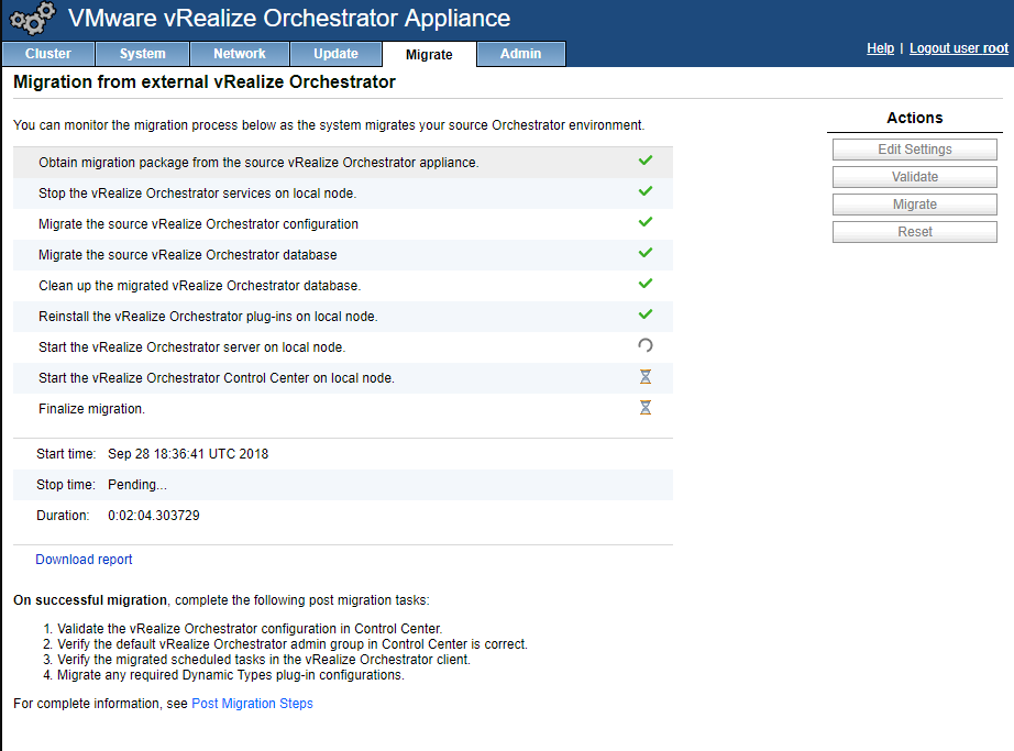 vRO 7.5 Migration Process